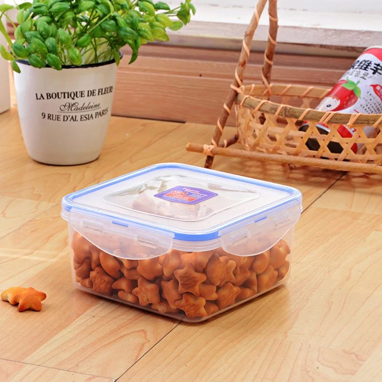 3000ml Large Airtight Lock Plastic Square Food Container Crisper