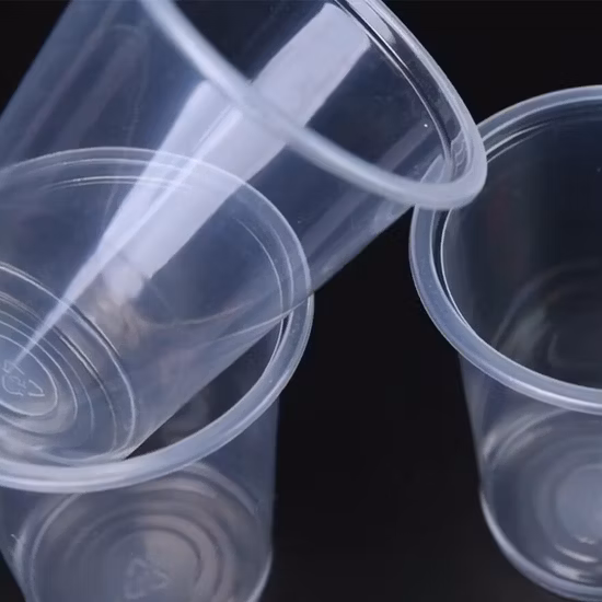 Wholesale Disposable PP Plastic Cup Hot Water Cup with Customized Logo Color for Cold Drink