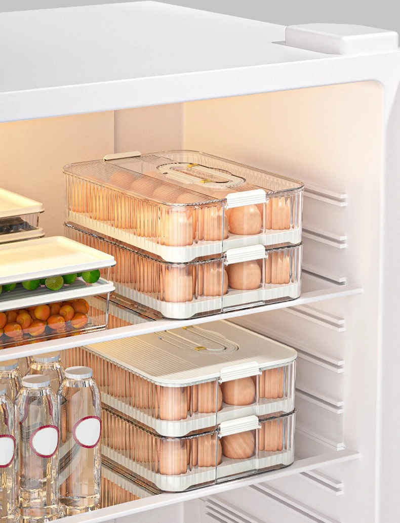 Fridge Organizer Refrigerator Stackable Egg Storage