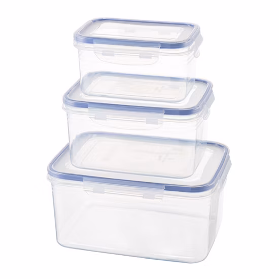 食品保存容器2個セット。 プラスチックキッチンパントリー食品保管オーガナイザーコンテナセット