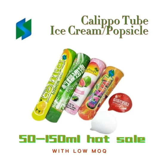 Jiushun 卸売使い捨てピュアフルーツミルクシェイクチューブ Jiushun 50 ミリリットル 100 ミリリットル Calippo カッププラスチック蓋付き